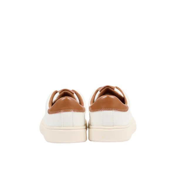 Tommy Hilfiger sneakers bianche con dettaglio cuoio