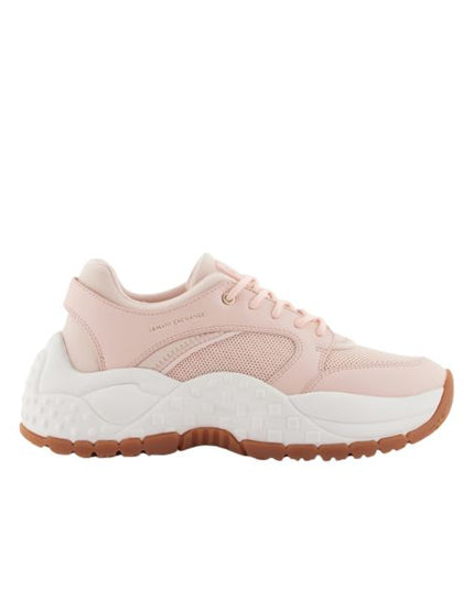 Armani Exchange sneakers in mesh rosa
