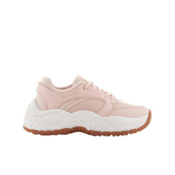 Armani Exchange sneakers in mesh rosa