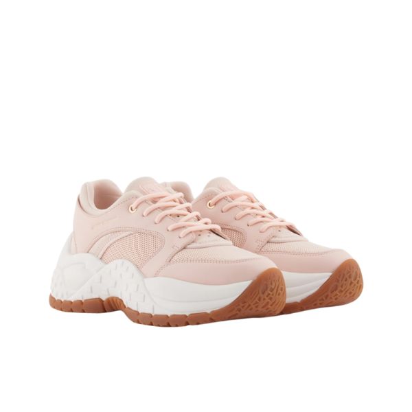 Armani Exchange sneakers in mesh rosa