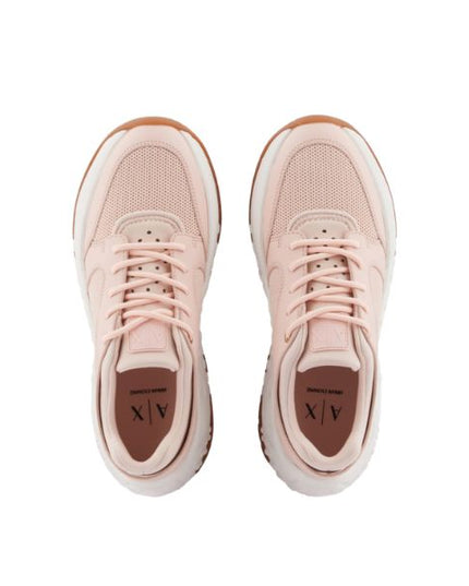 Armani Exchange sneakers in mesh rosa