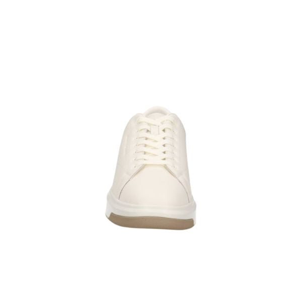 Armani Exchange sneakers basse bianche e beige