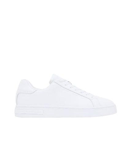 Armani Exchange sneakers in pelle bianca