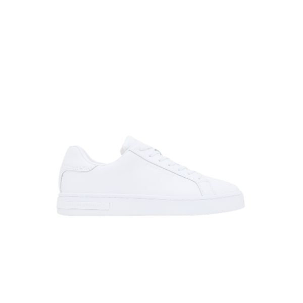 Armani Exchange sneakers in pelle bianca