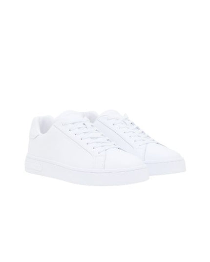 Armani Exchange sneakers in pelle bianca