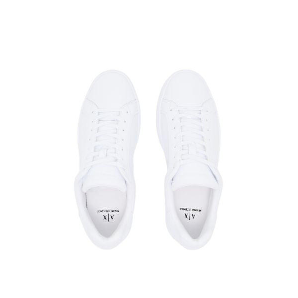 Armani Exchange sneakers in pelle bianca