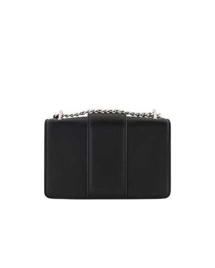 Armani Exchange borsa a spalla con logo e manico a catena nera