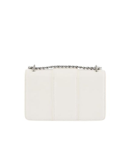 Armani Exchange borsa a spalla con logo e manico a catena bianca