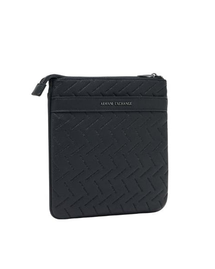Armani Exchange tracolla slim con logo impresso all over
