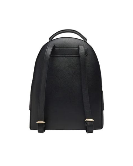 Armani Exchange zaino effetto saffiano con logo smaltato nero