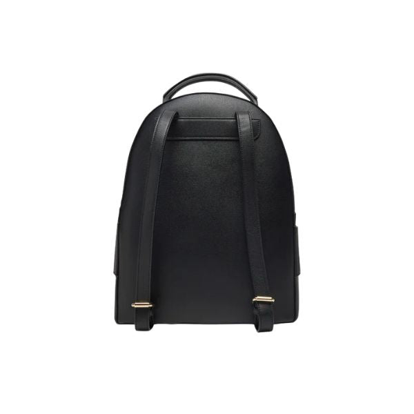 Armani Exchange zaino effetto saffiano con logo smaltato nero