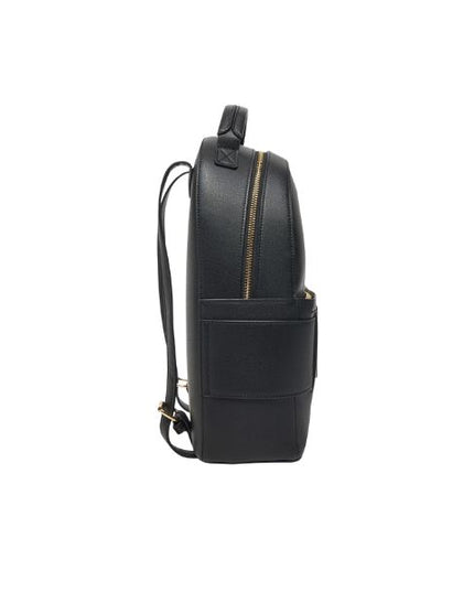 Armani Exchange zaino effetto saffiano con logo smaltato nero