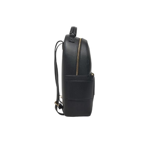 Armani Exchange zaino effetto saffiano con logo smaltato nero