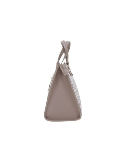 Armani Exhange borsa a mano con stampa geometrica bianca