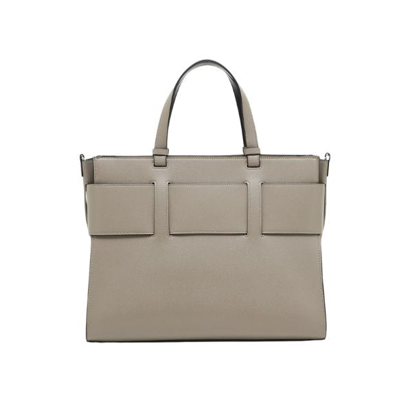 Armani Exchange Borsa Tote grande con logo smaltato doppio manico e tracolla Sand