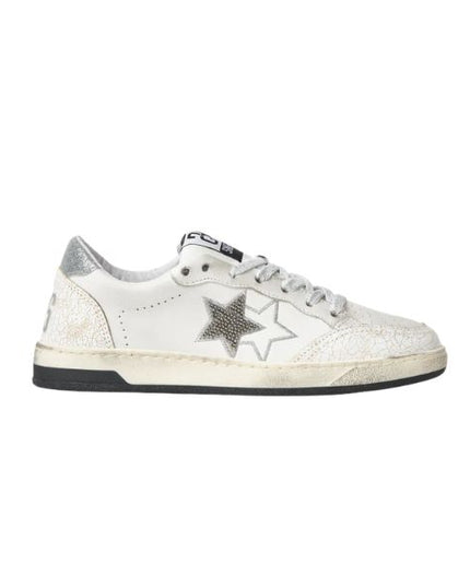 2Star Week Star sneakers effetto used con dettagli argento