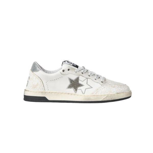 2Star Week Star sneakers effetto used con dettagli argento