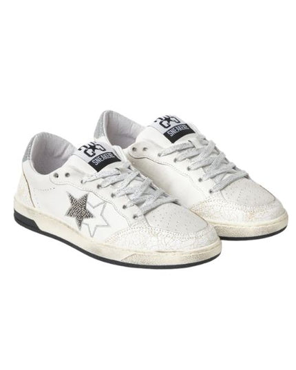 2Star Week Star sneakers effetto used con dettagli argento