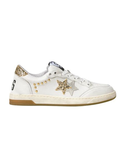 2Star Week Star sneakers effetto used con dettagli oro