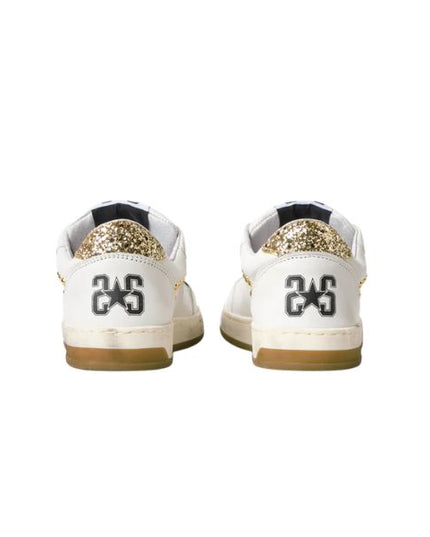 2Star Week Star sneakers effetto used con dettagli oro