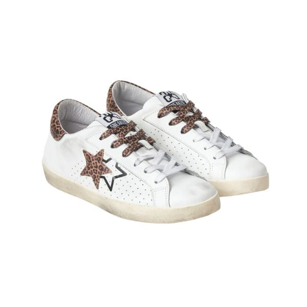 2Star Prime Star sneakers effetto used con dettagli animalier