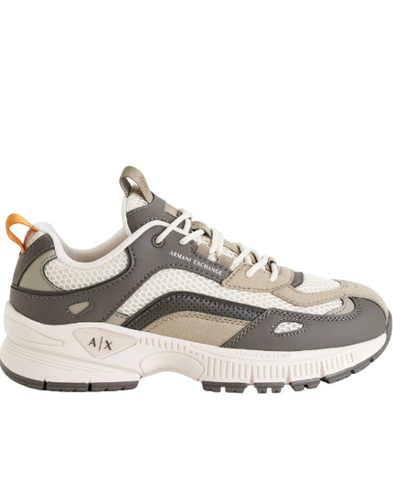 Armani Exchange sneakers in mesh e suede major brown winter