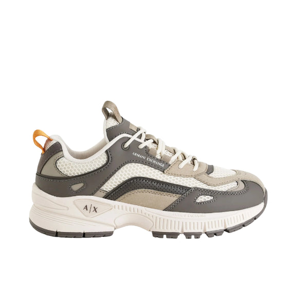 Armani Exchange sneakers in mesh e suede major brown winter