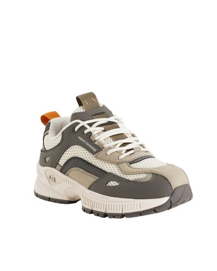 Armani Exchange sneakers in mesh e suede major brown winter