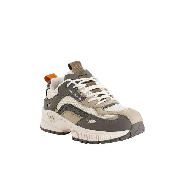 Armani Exchange sneakers in mesh e suede major brown winter