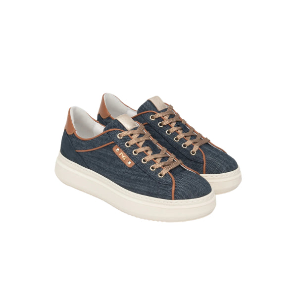 NERO GIARDINI sneakers in tessuto denim