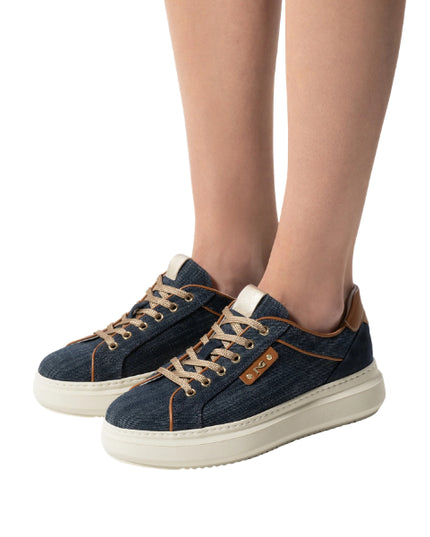 NERO GIARDINI sneakers in tessuto denim