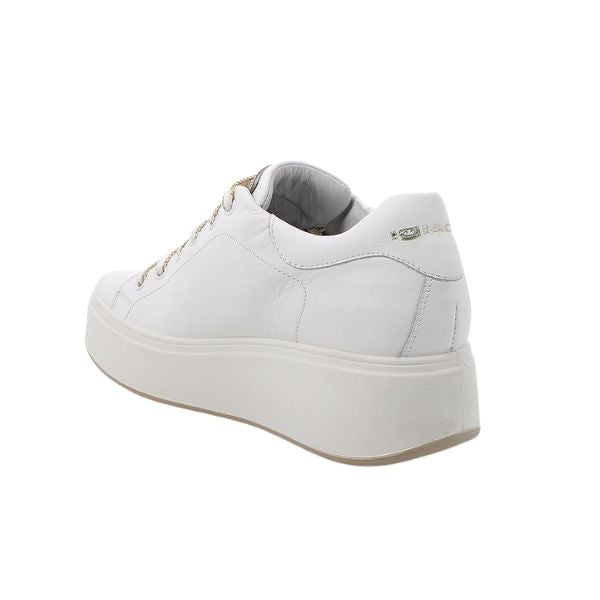 Igi&co sneakers platform bianche con dettagli strass