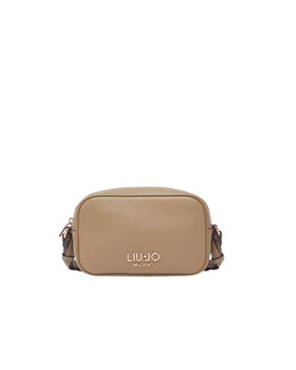 Liu Jo borsa a tracolla piccola effetto bottalato cammello