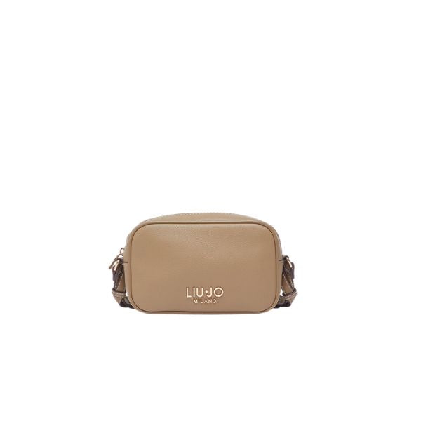 Liu Jo borsa a tracolla piccola effetto bottalato cammello
