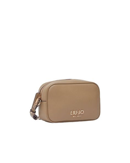 Liu Jo borsa a tracolla piccola effetto bottalato cammello