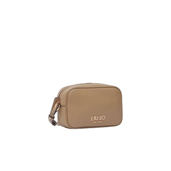 Liu Jo borsa a tracolla piccola effetto bottalato cammello