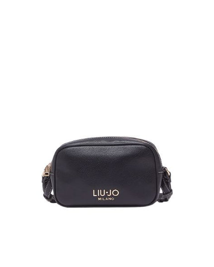 Liu Jo borsa a tracolla piccola effetto bottalato nera
