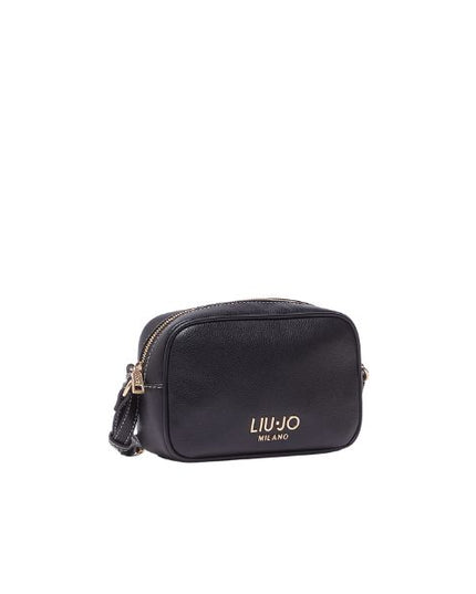 Liu Jo borsa a tracolla piccola effetto bottalato nera
