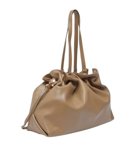 Liu Jo Riccy borsa a spalla grande con coulisse cammello