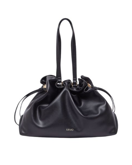 Liu Jo Riccy borsa a spalla grande con coulisse nera
