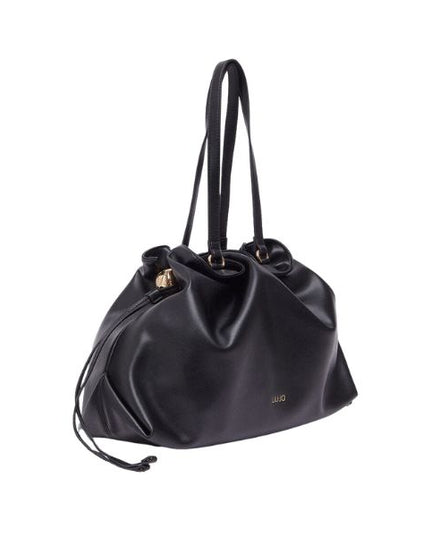Liu Jo Riccy borsa a spalla grande con coulisse nera