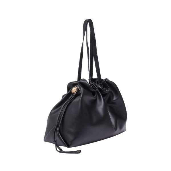 Liu Jo Riccy borsa a spalla grande con coulisse nera