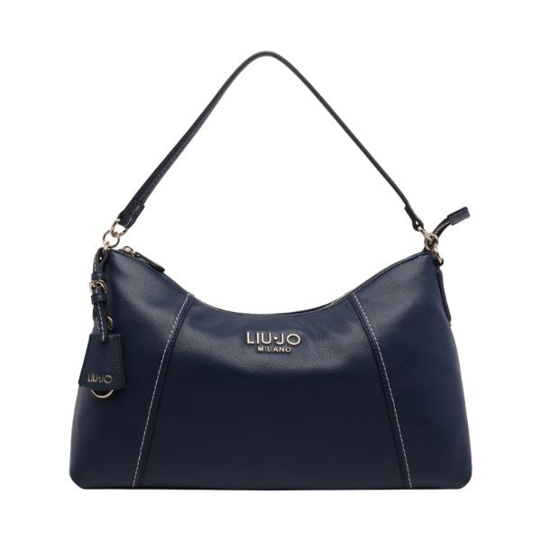 Liu Jo borsa a spala in pelle martellata blu