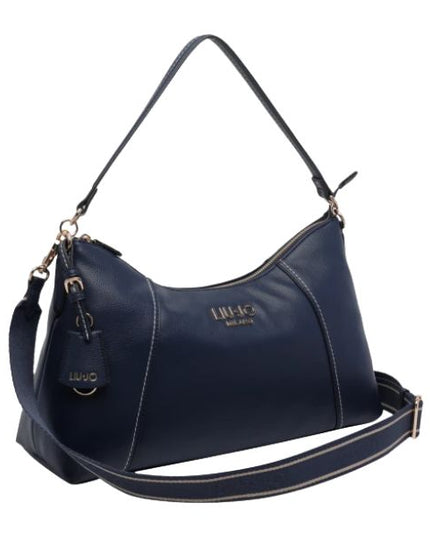 Liu Jo borsa a spala in pelle martellata blu