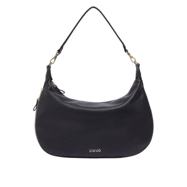 Liu Jo borsa a spalla grande con logo all over Nera