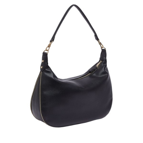 Liu Jo borsa a spalla grande con logo all over Nera