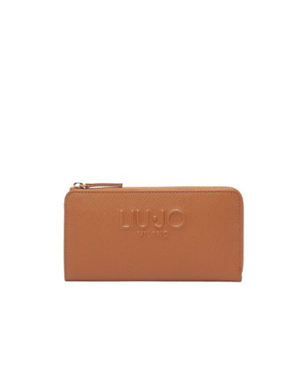 Liu Jo portagogli effetto saffiano con logo impresso Sequoia