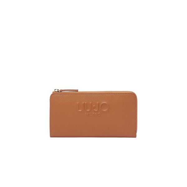 Liu Jo portagogli effetto saffiano con logo impresso Sequoia
