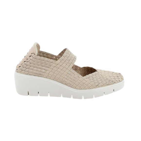 Enval Soft scarpe slip on in tessuto elasticizzato beige