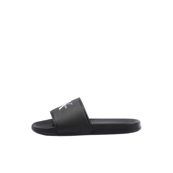 Calvin Klein slides nere in gomma con logo